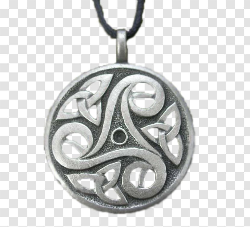 Locket Symbol Triskelion Silver Celts Transparent PNG