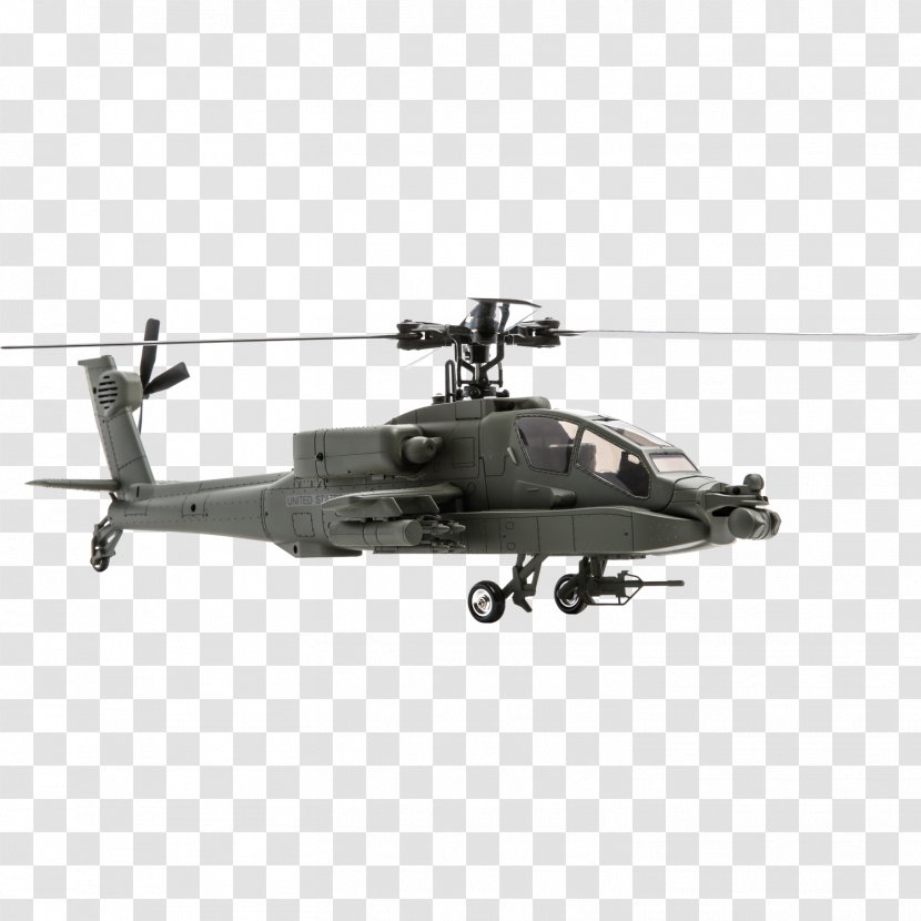 Helicopter Rotor Boeing AH-64 Apache Radio-controlled Airplane Transparent PNG