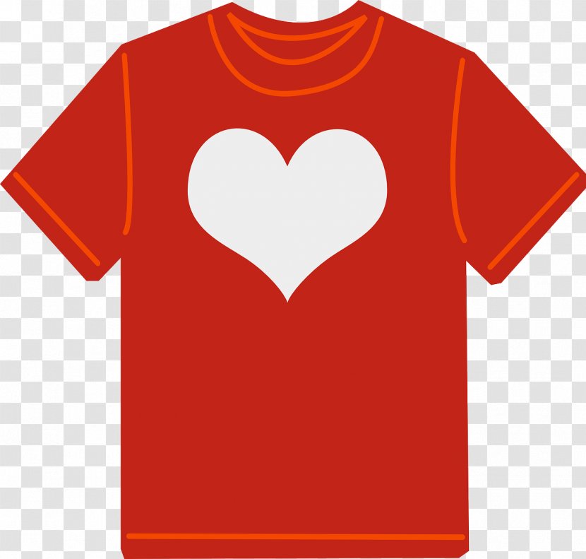 T-shirt Clip Art Clothing Polo Shirt - Heart Transparent PNG