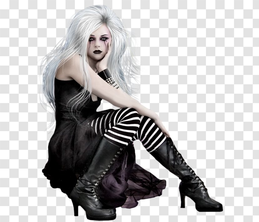 Gothic Fashion Art Woman Beauty Goth Subculture - Frame Transparent PNG