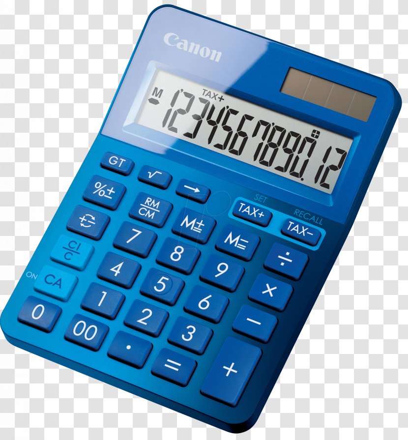 Calculator Canon New Zealand Auckland Fujifilm Blue - Toshiba - Mobile Phone Display Action Transparent PNG