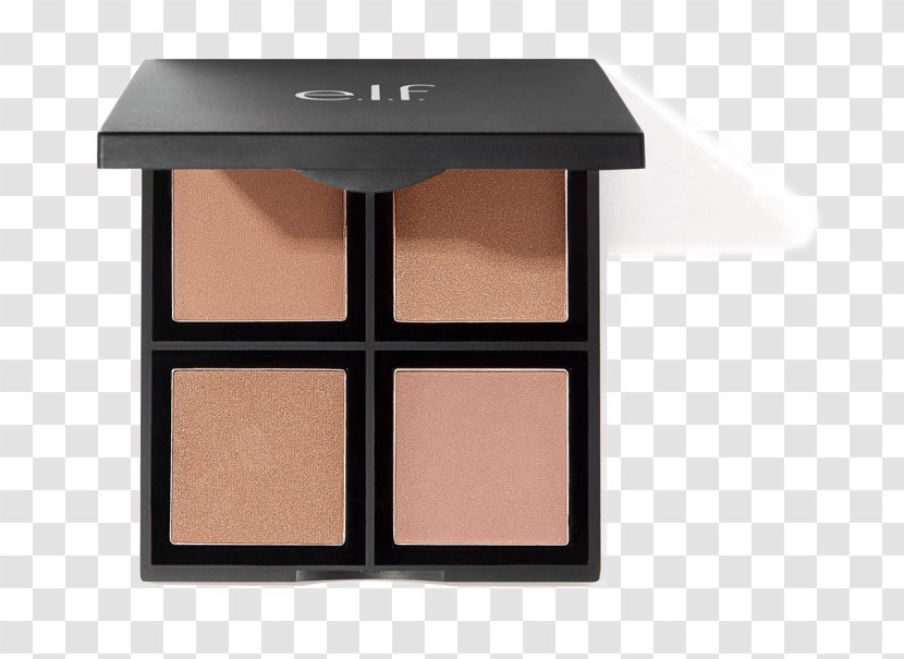 Elf Cosmetics Contouring Eye Shadow Rouge - Highlighter - Makeup Palette Transparent PNG