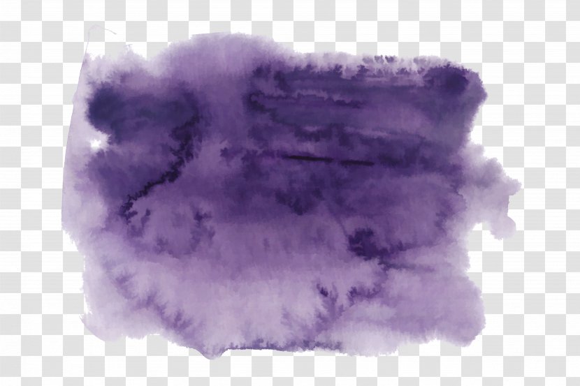 Graffiti Watercolor Painting Brush - Purple Transparent PNG