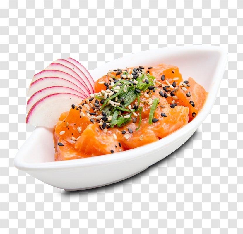 Sashimi Smoked Salmon Recipe Side Dish Garnish - Japanese Cuisine - Yakisoba Transparent PNG