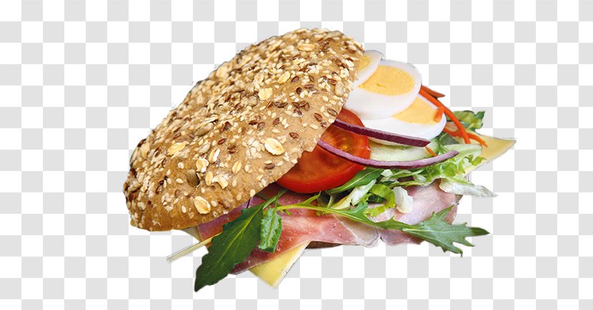 Breakfast Sandwich Vegetarian Cuisine Veggie Burger Junk Food Hamburger - Salmon As - Granola Bar Transparent PNG