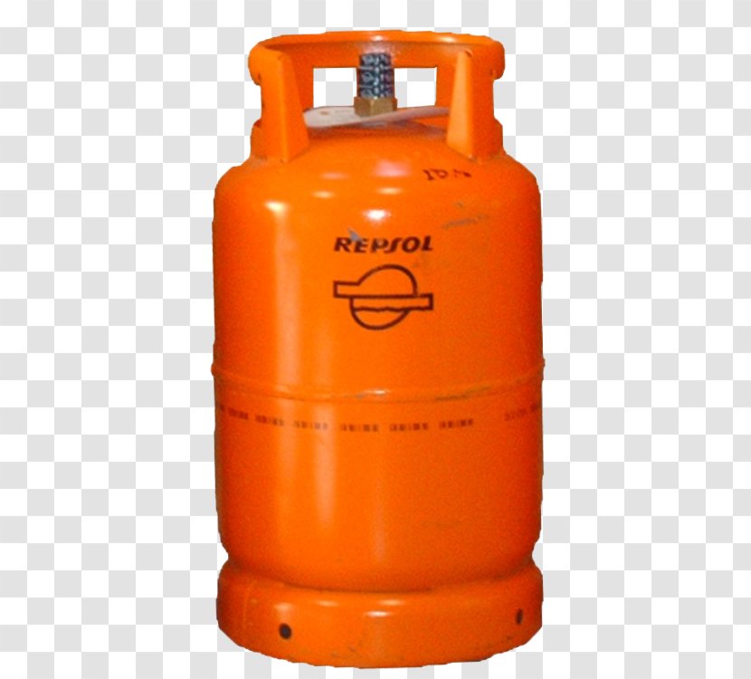 Gas Cylinder Repsol Bottle Butane Transparent PNG