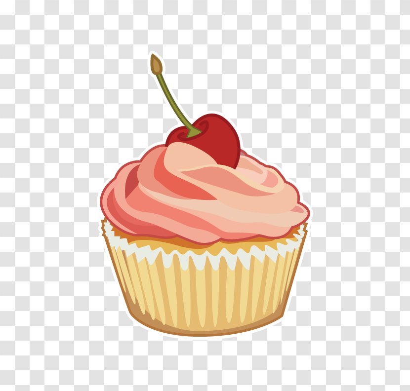 Cupcake Muffin Greeting & Note Cards Birthday Etsy - Watercolor Cake Transparent PNG