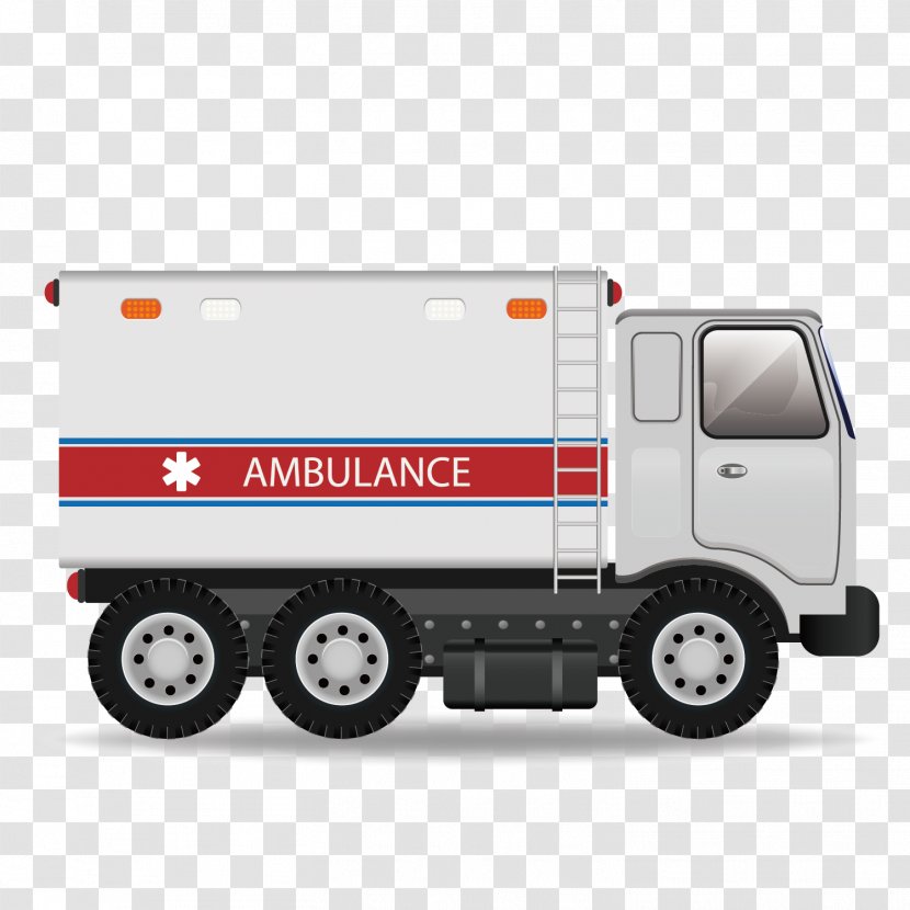 Car Ambulance Royalty-free Illustration - Light Commercial Vehicle - Truck Side Transparent PNG