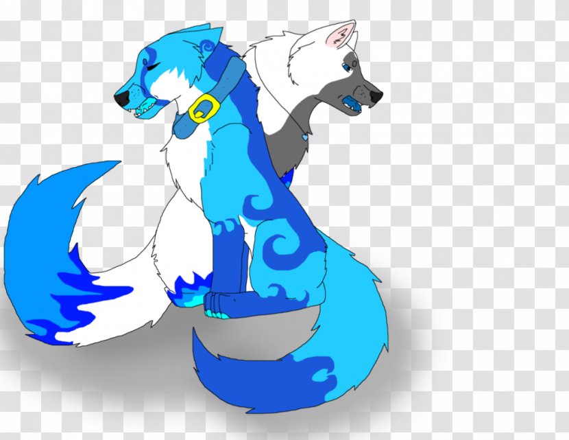 Vertebrate Dog Art - Character - Blue Fire Transparent PNG