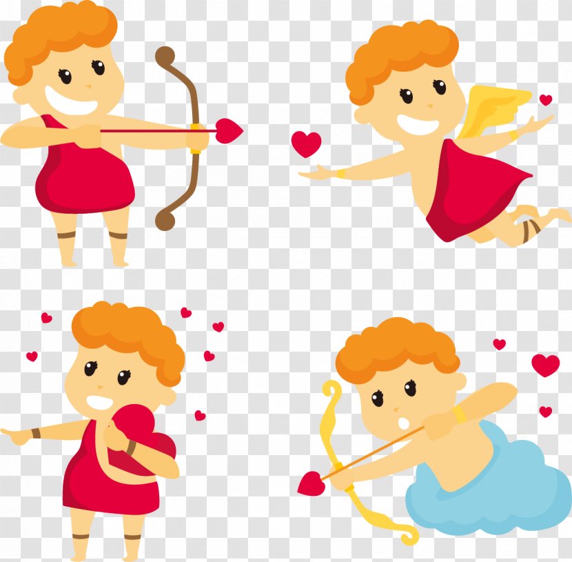 Cupid Illustration - Flower - Angel Transparent PNG