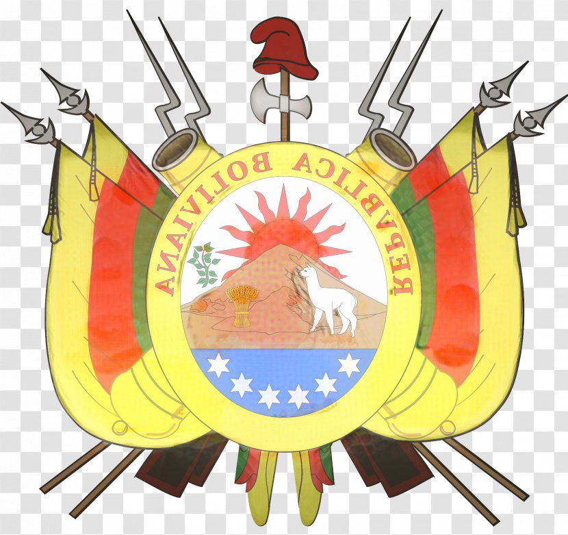Flag Cartoon - Coat Of Arms Bolivia - Logo History Transparent PNG
