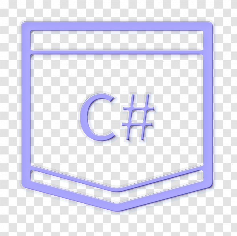 C Sharp Icon Coding Language - Electric Blue - Tutorial Transparent PNG