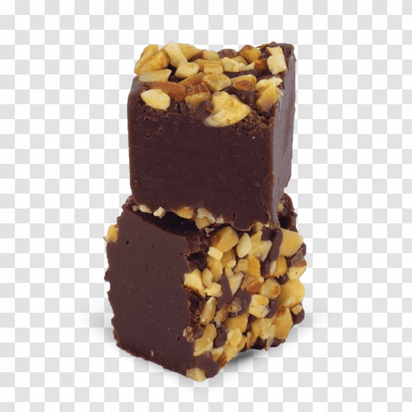 Fudge Chocolate Truffle Brownie Praline - Dark Transparent PNG