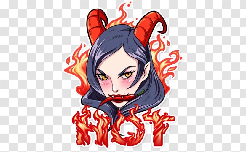 Lucifer Demon Telegram Devil Sticker - Cartoon Transparent PNG