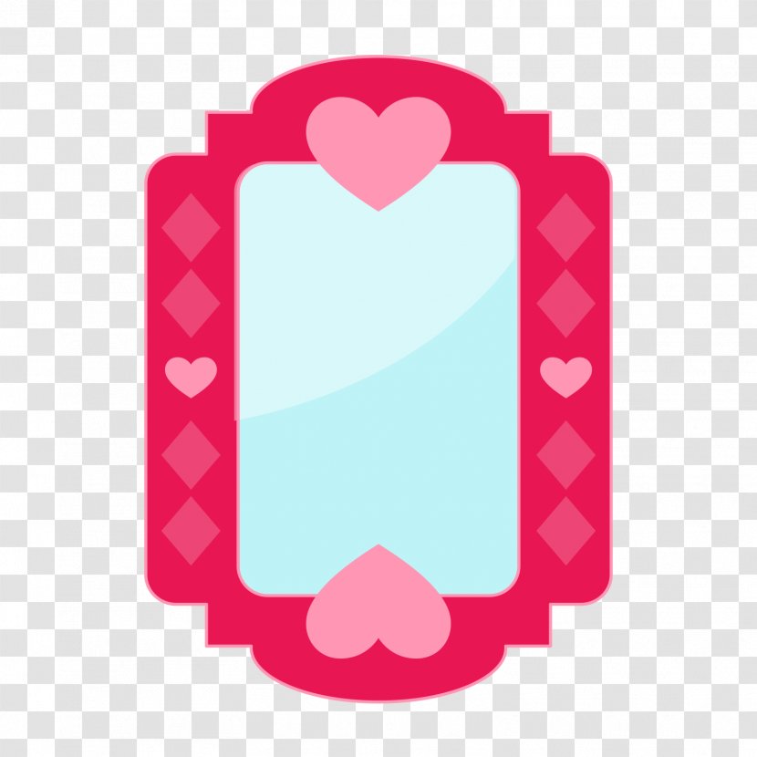 Mirror Adobe Illustrator - Cartoon - Red Rounded Heart Transparent PNG