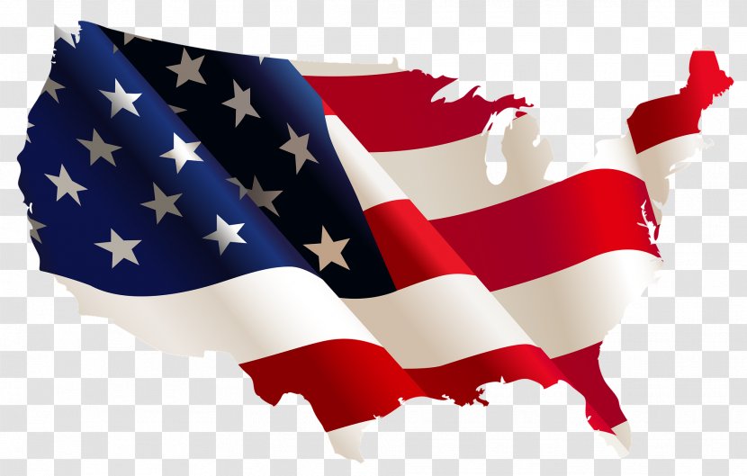 Flag Of The United States Clip Art - Map Transparent PNG