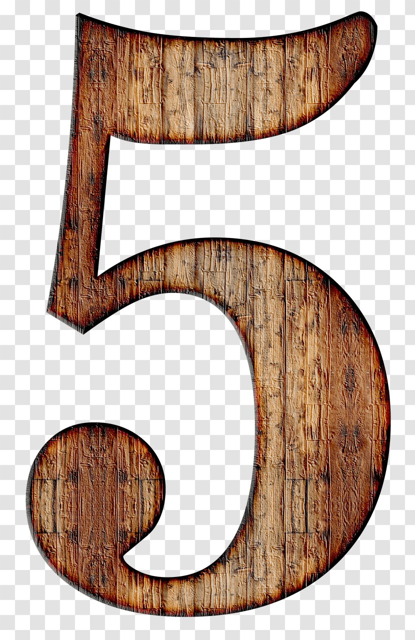 Paper Number Wood Numerical Digit - 5 Transparent PNG