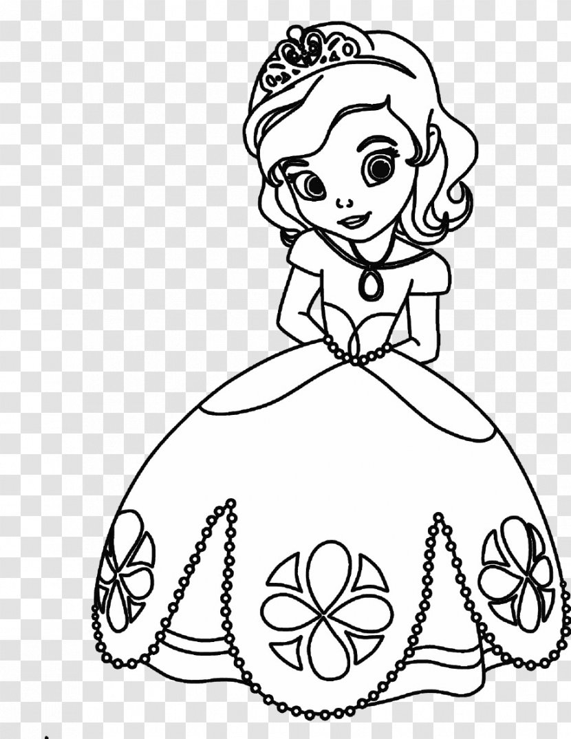 disney princess clipart black and white