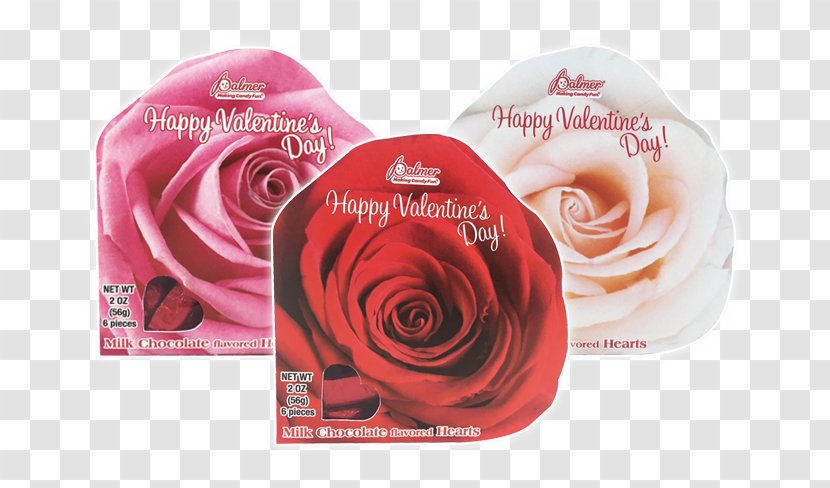 Garden Roses Valentine's Day Chocolate Heart - Petal - Supermarket Milk Name Card Transparent PNG