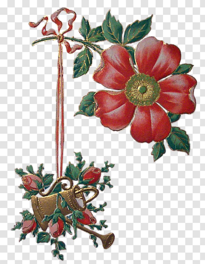 Christmas Ornament Floral Design Cut Flowers - Flower - Best Wishes Transparent PNG