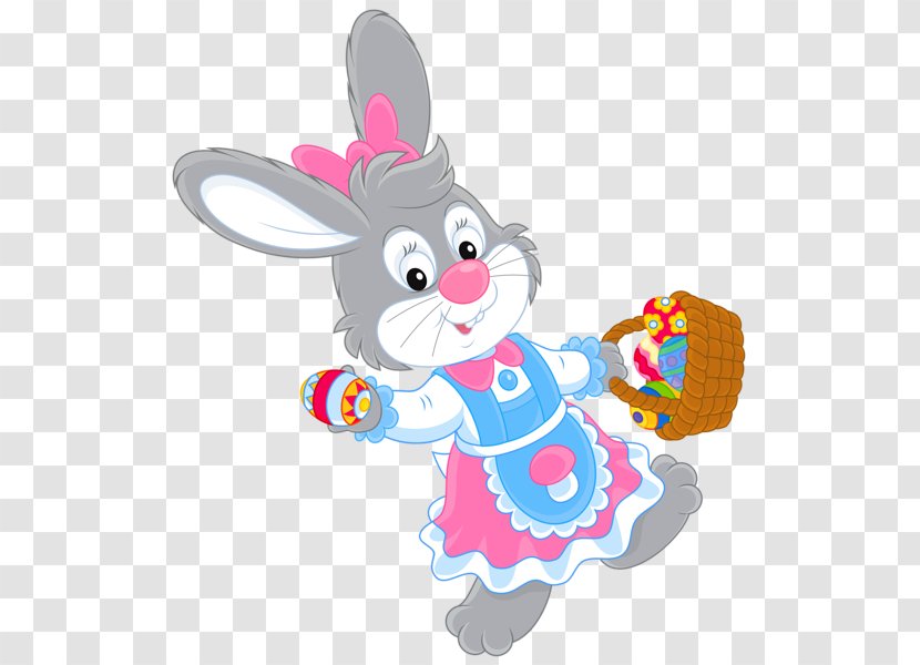 Easter Bunny Egg Clip Art - Basket - Rabbit Transparent PNG