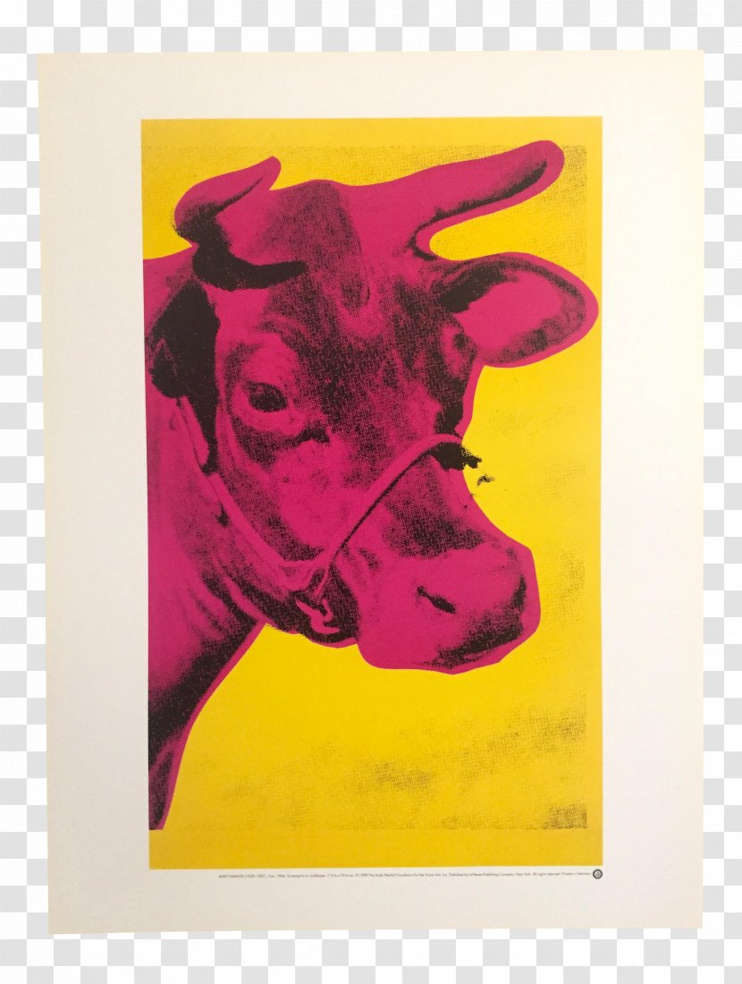 Cow Wallpaper Printmaking Art Screen Printing - Canvas - Design Transparent PNG
