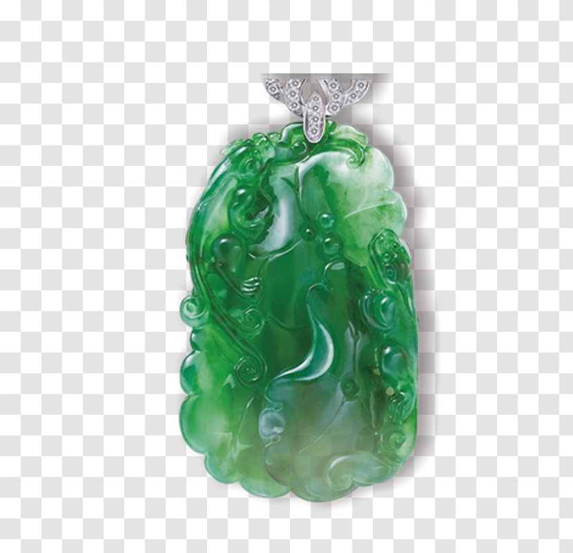 Jade Green Emerald Pendant Transparent PNG