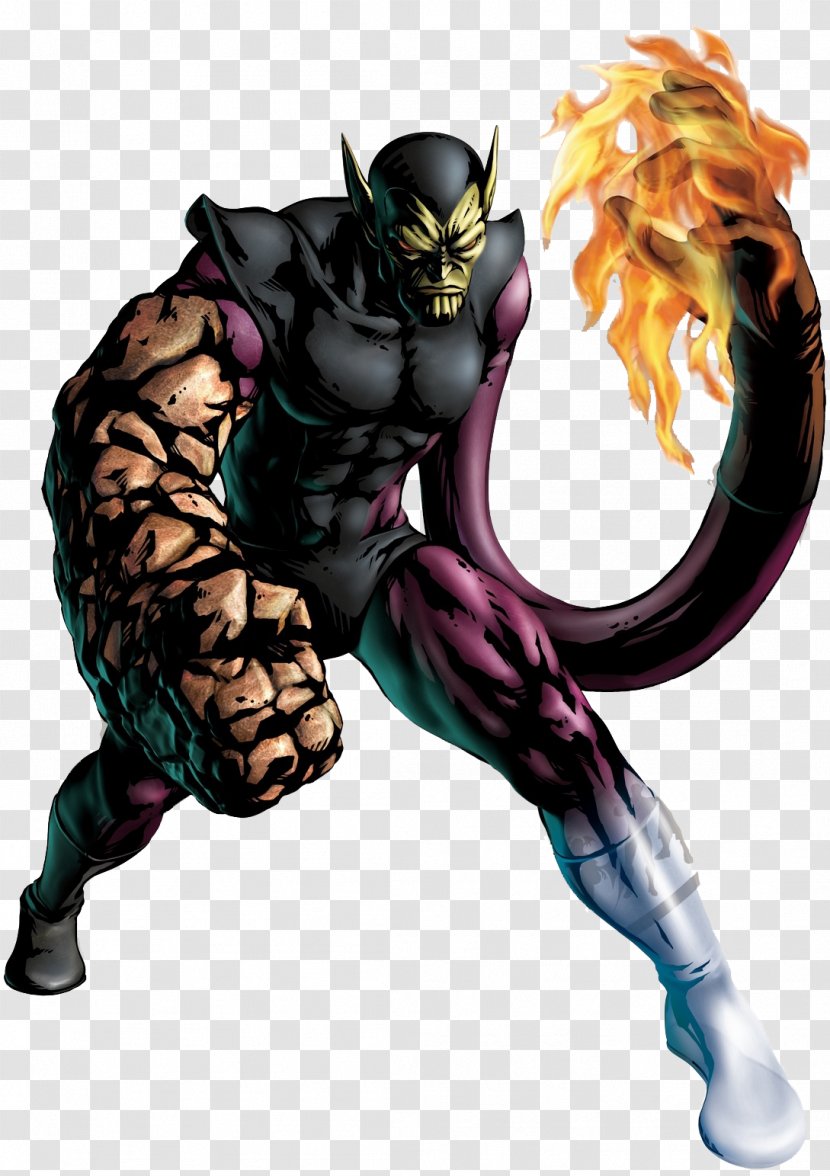 Super-Skrull Human Torch Marvel Vs. Capcom 3: Fate Of Two Worlds Universe - Legends Transparent PNG