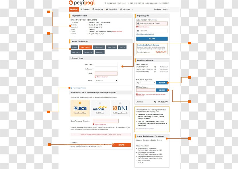 Pegipegi Hotel Electronic Ticket Trivago N.V. Check-in Transparent PNG