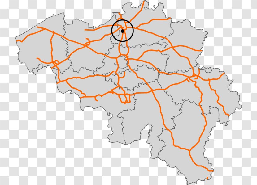 European Route E420 Nivelles E313 R1 Ring Road A26 Motorway - Type Map Transparent PNG