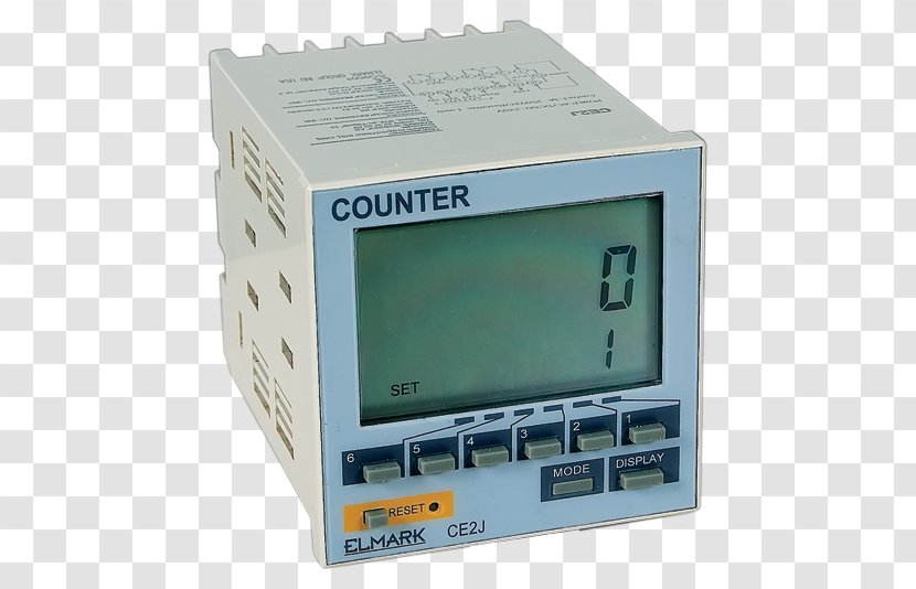 Electronics Counter Electric Potential Difference Mains Electricity - Contactor - Digital Transparent PNG