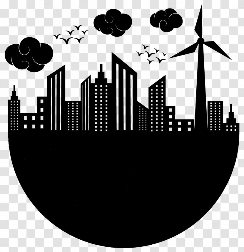 Vector Graphics Stock Illustration Royalty-free Pollution - Silhouette - Skyscraper Transparent PNG