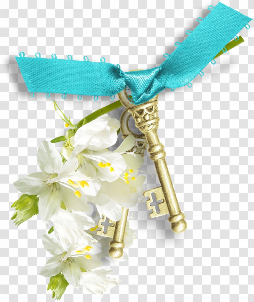 Flower - Yellow - Bow Key Transparent PNG