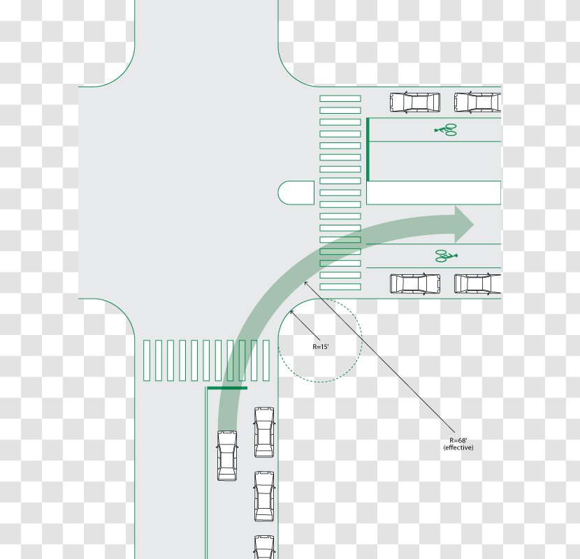 Road Traffic Safety At-grade Intersection Junction - Decorative Elements Of Urban Roads Transparent PNG