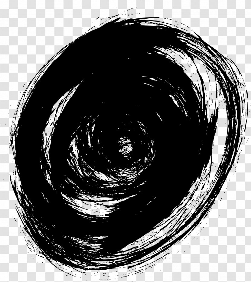 Circle - Black - Spiral Transparent PNG