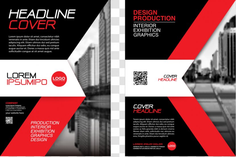 Flyer Brochure Advertising - Stock Photography - Vector Red Urban Architecture Transparent PNG