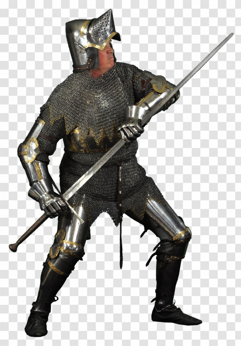 Late Middle Ages Knight Mail - Plate Armour - Fighting Transparent PNG