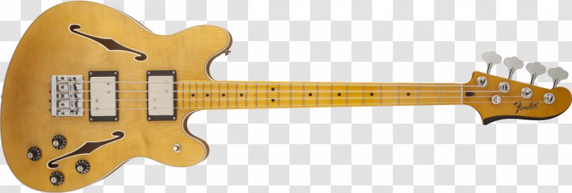 Fender Starcaster Coronado By Precision Bass Stratocaster - Guitar Transparent PNG