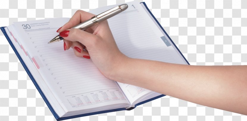 Diary Notebook Pen Clip Art - Office Supplies Transparent PNG