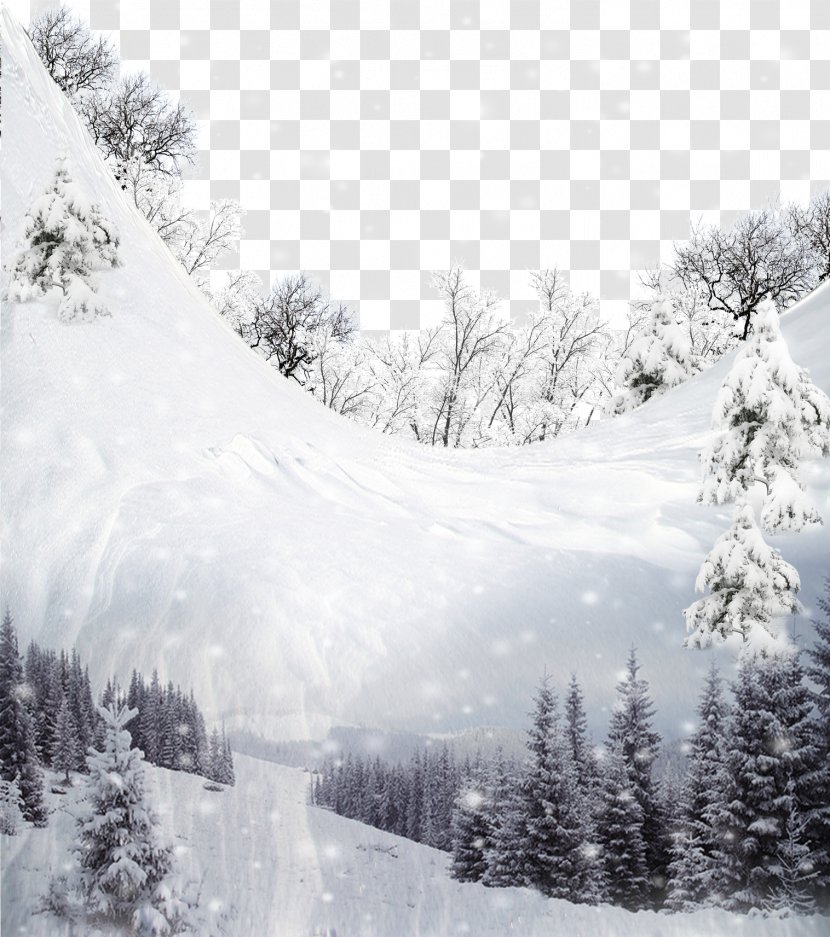 Dongzhi Winter Snow Download - Mountain Range - Beautiful Landscape Transparent PNG