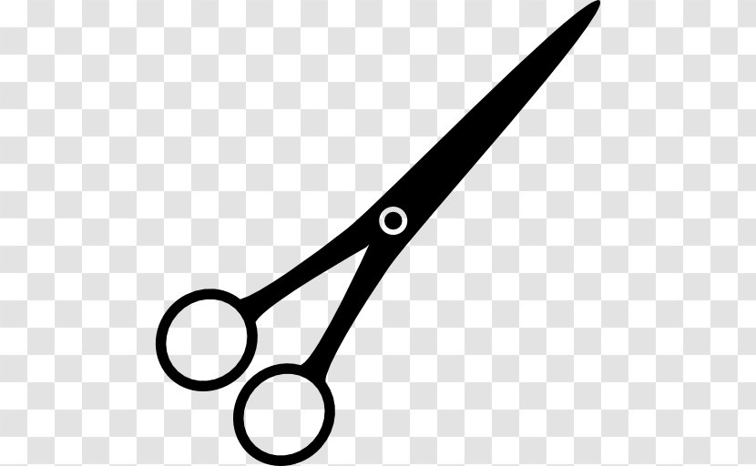 Scissors Hair-cutting Shears Comb - Black And White Transparent PNG
