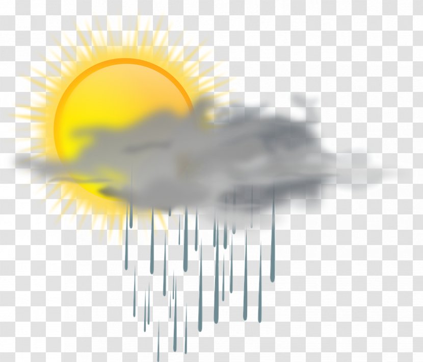 Rain Cloud Weather Clip Art - Sunlight Transparent PNG