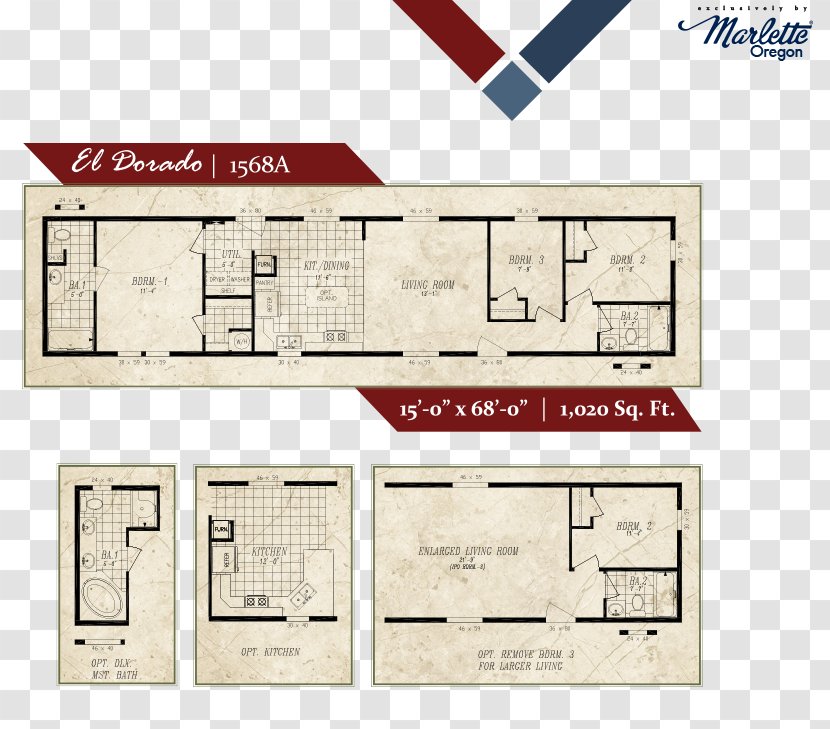 Floor Plan Prefabricated Home Manor House Manufactured Housing - Clayton Homes Transparent PNG