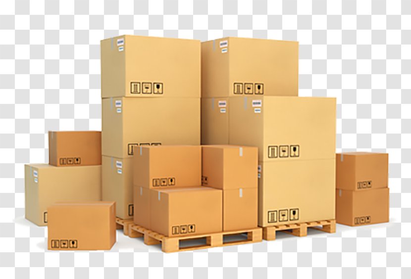 Pallet Cardboard Box Transport Cargo Transparent PNG