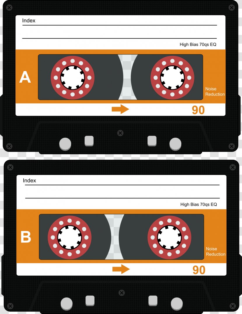 Compact Cassette Reel-to-reel Audio Tape Recording Magnetic - Heart Transparent PNG