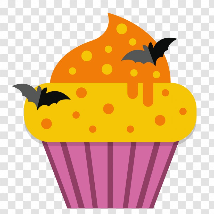 Illustration Design Clip Art Image - Cupcake - Cartoon Bat Transparent PNG