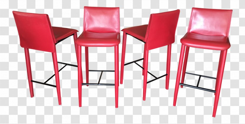 Bar Stool Table Chair Furniture - Red - Oxblood Transparent PNG