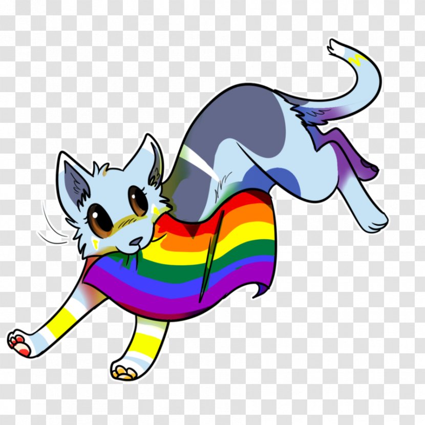 Cat DeviantArt Drawing LGBT - Flag Transparent PNG