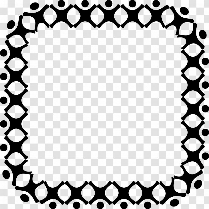 Circle Drawing Clip Art - Silhouette - Abstract Border Transparent PNG