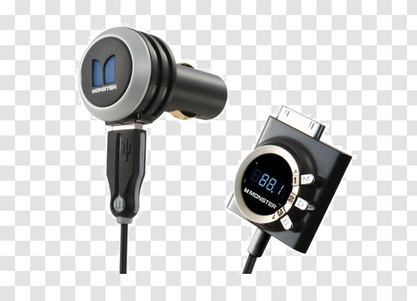 Headphones FM Transmitter Wireless Monster Cable - Frequency Modulation Transparent PNG